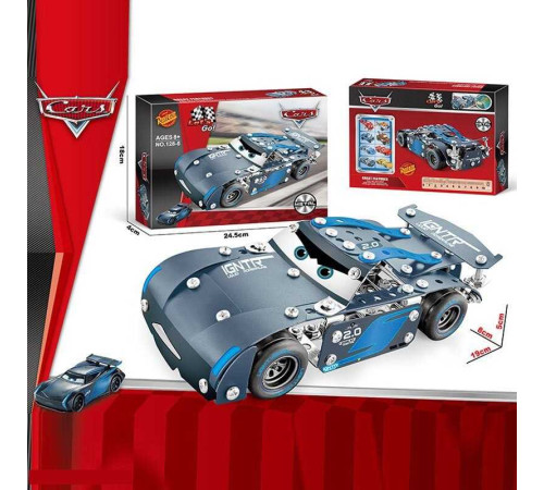 Конструктор металевий 128-5 (72/2) “Автомобіль”, інструменти, в коробці – в наличии! Купите сейчас у KAZKOVA