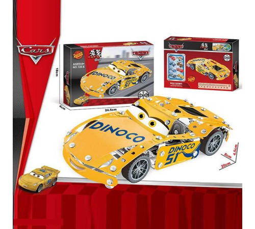 Конструктор металевий 128-6 (72/2) “Автомобіль”, інструменти, в коробці – в наличии! Купите сейчас у KAZKOVA