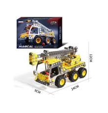 Конструктор 816 B-437 (24) “Будівельний кран”, 520 деталей, металевий, в коробці