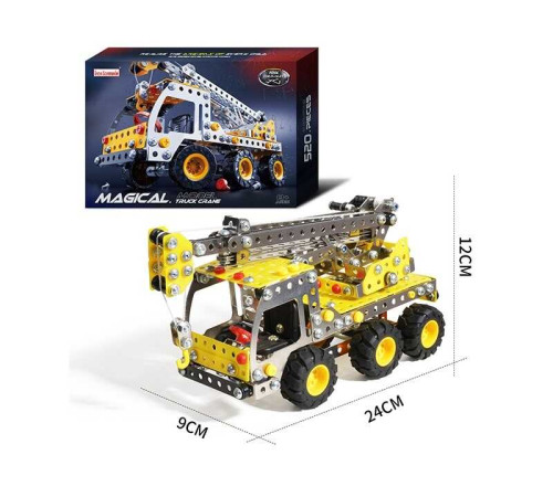 Конструктор 816 B-437 (24) “Будівельний кран”, 520 деталей, металевий, в коробці – в наличии! Купите сейчас у KAZKOVA