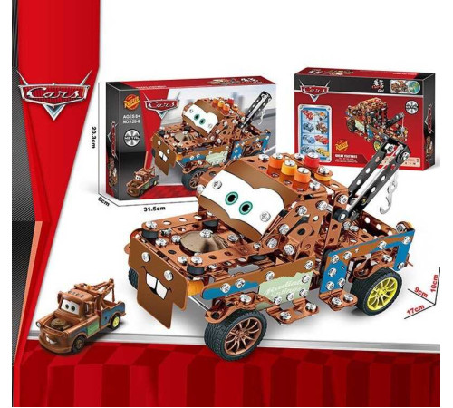 Конструктор металевий 128-8 (60/2) “Автомобіль”, інструменти, гумові шини, в коробці – в наличии! Купите сейчас у KAZKOVA