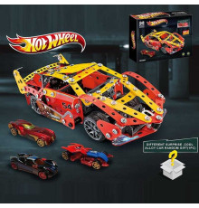 Конструктор металевий 8601 (36/2) “Автомобіль”, металопластикова машинка, інструменти, в коробці