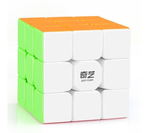 Кубик QiYi MoFangGe Warrior W 3x3 Speed Cube, кольоровий, в блістері + Підставка