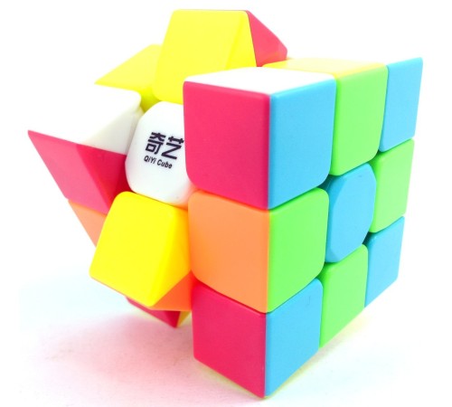 Кубик QiYi MoFangGe Warrior W 3x3 Speed Cube, цветной, в блистере + Подставка