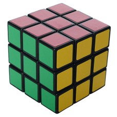 Кубик 3x3, пластик чорного кольору 369007, в кульку