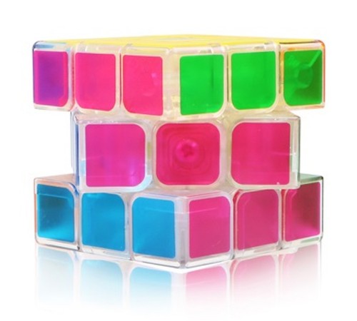 Кубик 3х3 QiYi MoFangGe Transparent Cube, 6см, в коробке