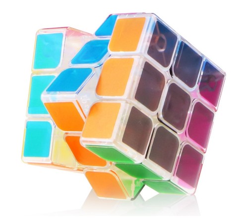 Кубик 3х3 QiYi MoFangGe Transparent Cube, 6см, в коробці