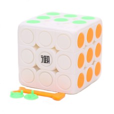 Кубик KungFu 3x3x3 Dot Cube (КунгФу 3х3х3 Дот Куб), белый пластик.
