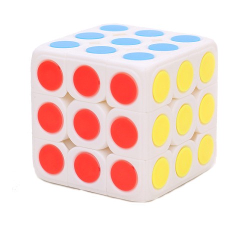 Кубик KungFu 3x3 Dot Cube (КунгФу 3х3 Дот Куб), белый пластик.