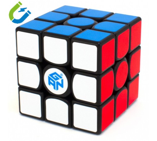 Кубик Gan 365 Air SM 2019 Magnetic 3x3x3 Магнитный куб, черный пластик