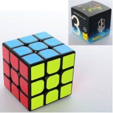 Кубик QingHong YumoCube 3x3, Черный пластик, в коробке.