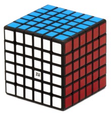 Кубик QiYi MoFangGe 6x6x6 QiFan Чии Мофанг 6х6х6 ЧиФань, черный, в коробке