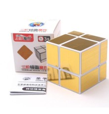 Зеркальный кубик ShengShou Mirror blocks 2x2 Бело-золотой