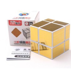 Зеркальный кубик ShengShou Mirror blocks 2x2 Бело-золотой