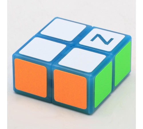 Кубик головоломка Z-cube 2x2x1, голубой пластик.