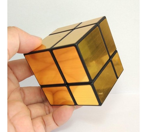 Зеркальный кубик ShengShou Mirror blocks 2x2 Черно-золотой