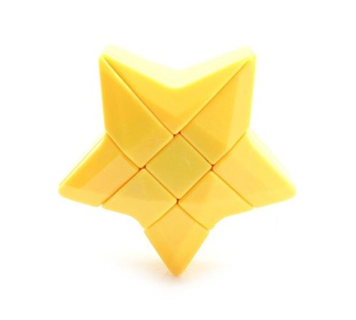 Кубик головоломка YongJun 3x3x3 Star Puzzle, Зірка, в коробці, жовтого кольору