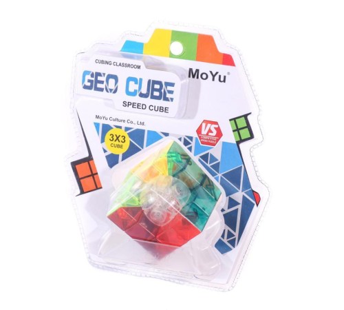 Кубик 3×3 MoYu Geo Cube A (Мою Гео Куб А), прозорий, в блістері