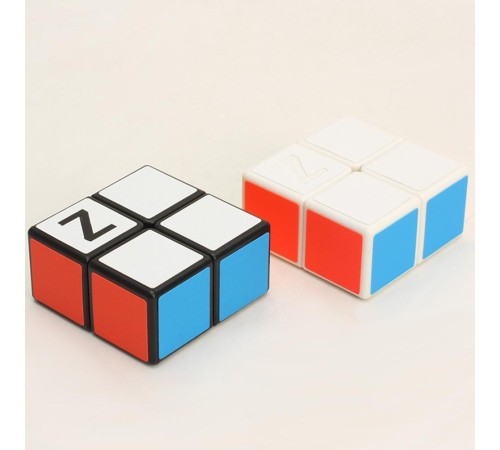 Кубик головоломка кубоид Z-cube 2x2x1, белый пластик.