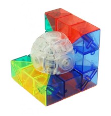 Кубик 3×3 MoYu Geo Cube B (Мой Гео Куб Б), прозрачный, в блистере