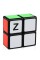 Кубик головоломка кубоид Z-cube 2x2x1, черный пластик.