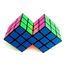 Логічна гра кубик Cubetwist Двійний сіамський куб, гібрид 3×3