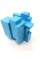 Кубик зеркальний ShengShou Mirror blocks, голубий пластик