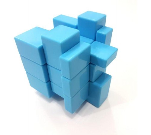 Кубик зеркальный ShengShou Mirror blocks, голубой пластик