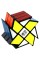 Кубик QiYi MoFangGe Windmill Cube 547504, чорний пластик