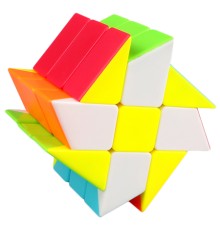 Кубик QiYi MoFangGe Windmill Cube (Чии Мофанг Виндмил Куб) 547504, черный пластик, цветной пластик