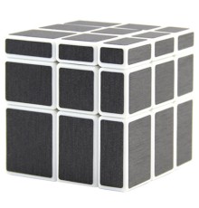 Кубик зеркальний ShengShou Mirror blocks, білий пластик, графітовий