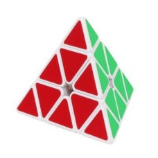 Логическая игра пирамида Pyraminx Jiehui Cube, белый пластик, в коробке 351334414