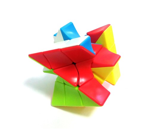 Головоломка Jiehui Twisty Skewb, цветной пластик