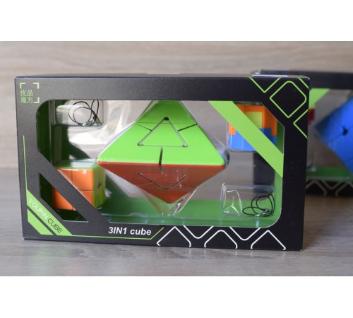 Набір Піраміда Youpin Meffert's Pyraminx Duo Дуель головоломка, 2 брелки,в подарунковій коробці