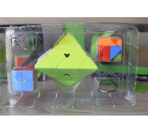 Набор Пирамида Youpin Meffert's Pyraminx Duo Дуэль головоломка, 2 брелка, в подарочной коробке