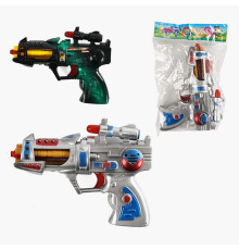 Пістолет 215 (288) 2 види, світлові та звукові ефекти, 1шт в пакеті
