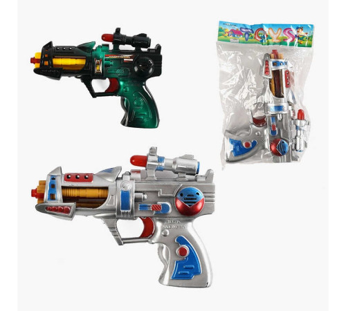 Пістолет 215 (288) 2 види, світлові та звукові ефекти, 1шт в пакеті