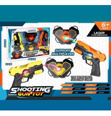 Пістолети з мішенями 1825 ШТРИХ=10045 (24) 2 пістолети, 2 мішені, підсвічування, звуки, в коробці