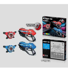 Пістолети з мішенями 2130 C (24/2) 2 пістолети, 2 мішені, підсвічування, звук, вібрація, в коробці