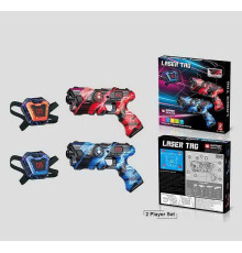 Пістолети з мішенями 2140 C (48/2) 2 пістолети, 2 мішені, підсвічування, звук, вібрація, в коробці