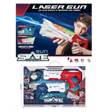 Набір пістолетів з мішенню 1835 (18) 2 бластери, 2 мішені, підсвічування, вібрація, звук, ремені, в коробці