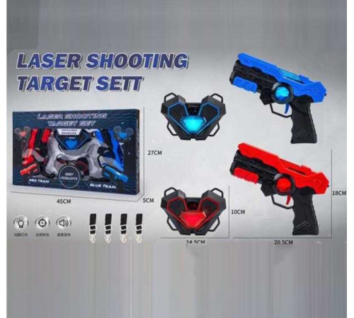 Пістолети з мішенями 9803-6 (24) 2 бластери, 2 мішені, звуки, підсвічування, в коробці