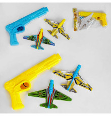 Пістолет із запускачем 77177 (320/4) 2 види, 2 літачки, в пакеті