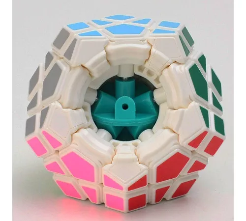 Логическая игра Мегаминкс Megaminx YongJun, Белый, в коробке