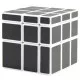 Кубик зеркальный ShengShou Mirror blocks, белый пластик, графитовый